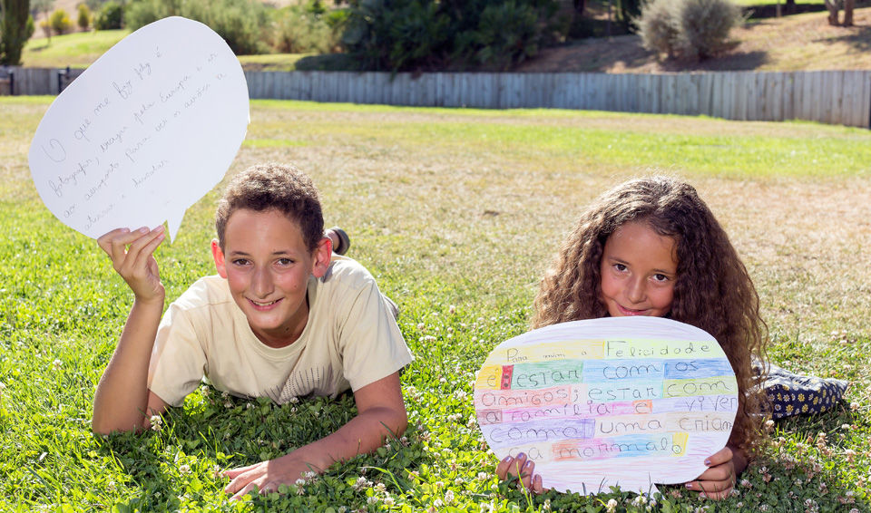 Maria e Fábio Velez, filhos de uma professora, são sobretudo estimulados a competir consigo próprios. Fotografia de AlgarvePhotoPress/Global Imagens