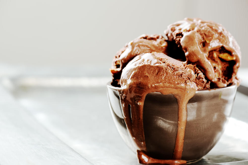gelado de chocolate