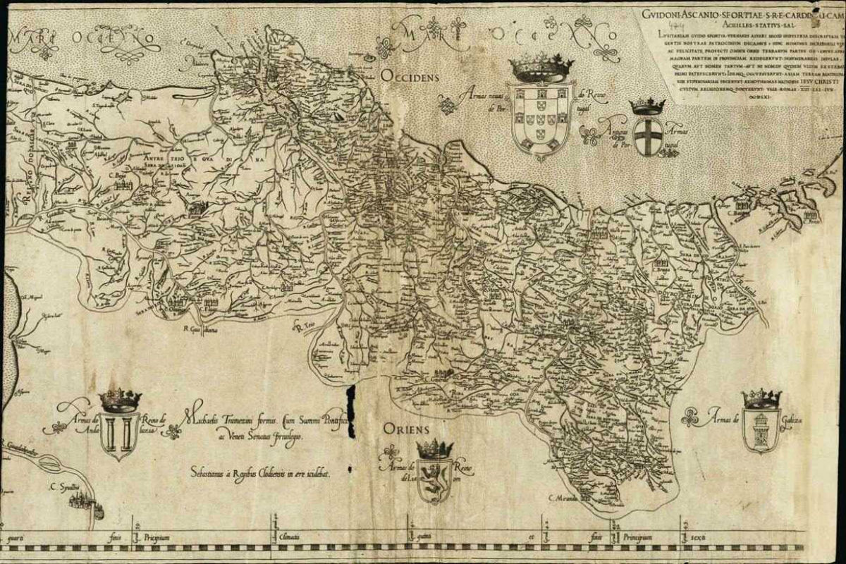 IMPORTANTE MAPA DO REINO DE PORTUGAL (SÉC. XVIII) - Leiloeira Serralves